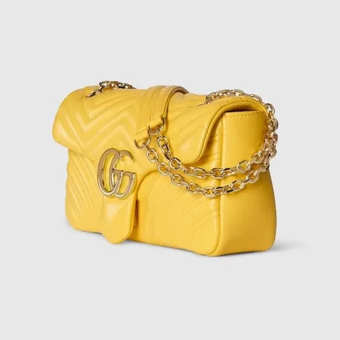 Gucci Marmont Medium Shoulder Bag in Yellow Gold Hardware Gucci Marmont Medium Shoulder Bag in Yellow Gold Hardware