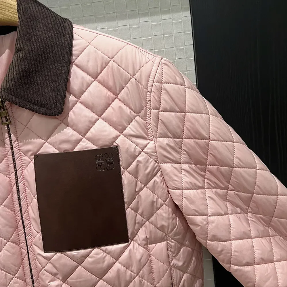 Loewe Short Jacket in Technical Fabric for Women in Light Pink Loewe Short Jacket in Technical Fabric for Women in Light Pink