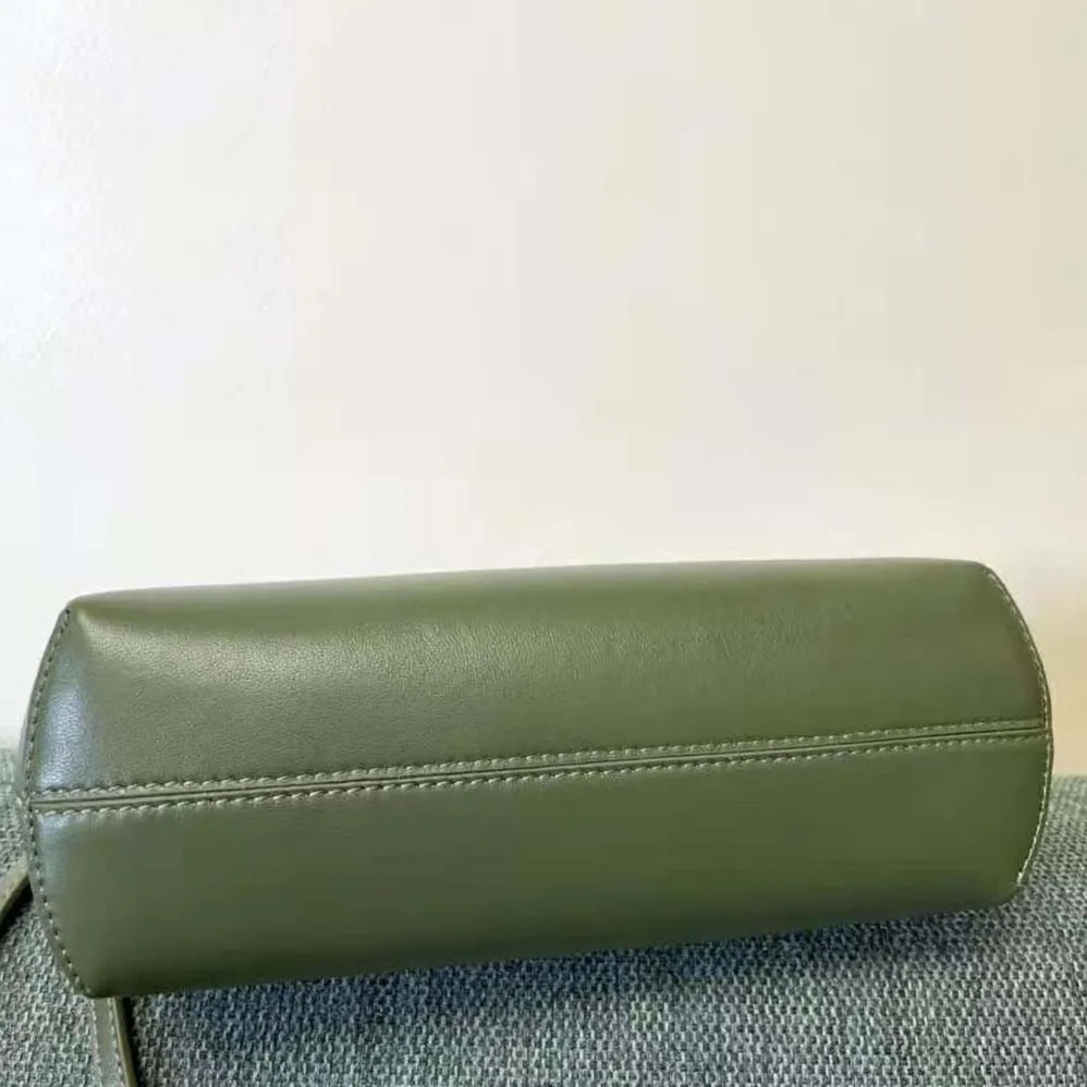 Fendi First Small Dark Green Leather Bag for Women