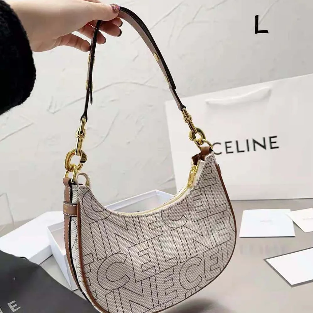 Celine Medium Ava Strap Bag in Textile with Celine All for Women in Over Print Celine Medium Ava Strap Bag in Textile with Celine All for Women in Over Print