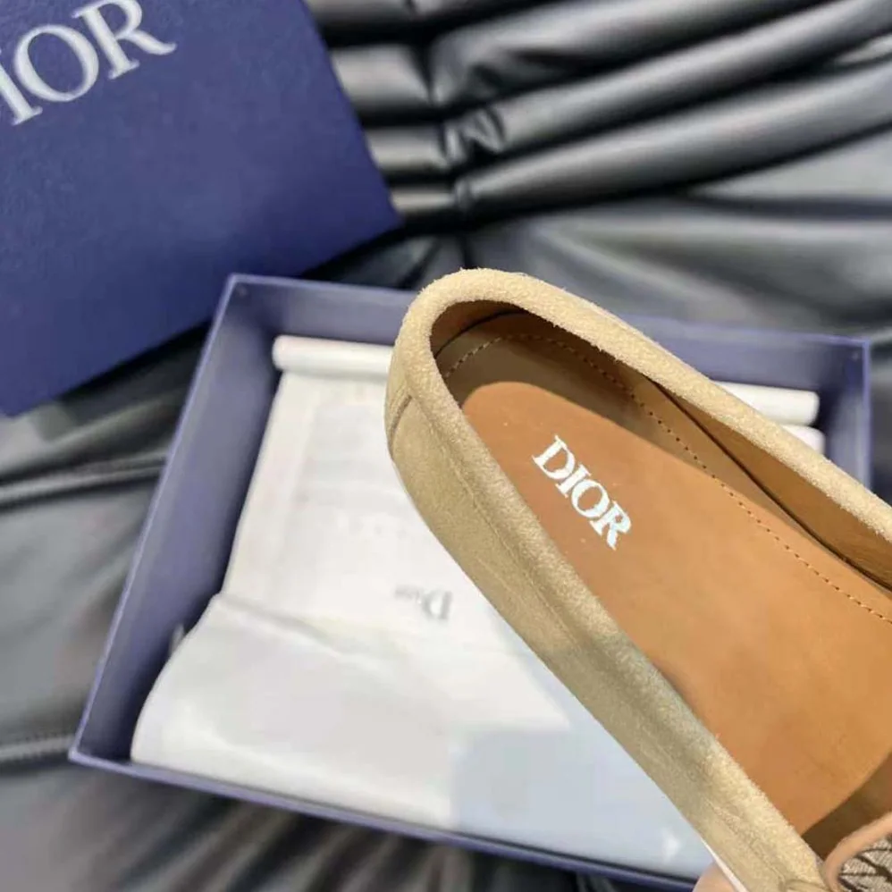 Dior Granville Loafer Beige Dior Oblique Suede and Jacquard for Men Dior Granville Loafer Beige Dior Oblique Suede and Jacquard for Men