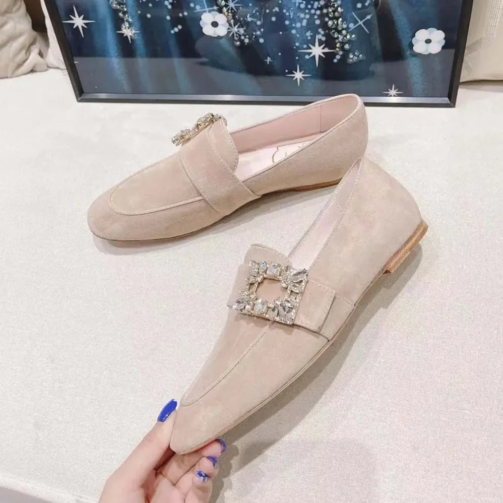 Roger Vivier Mini Broche Vivier Strass Buckle Babies Ballerinas for Women Roger Vivier Mini Broche Vivier Strass Buckle Babies Ballerinas for Women
