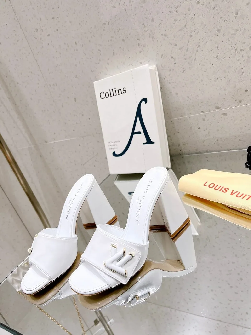 Louis Vuitton Shake Mule White Louis Vuitton Shake Mule White