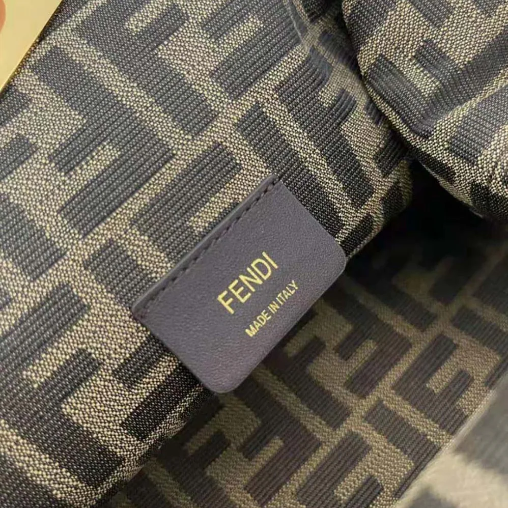 Fendi First Small White Leather Bag with Exotic Details for Women