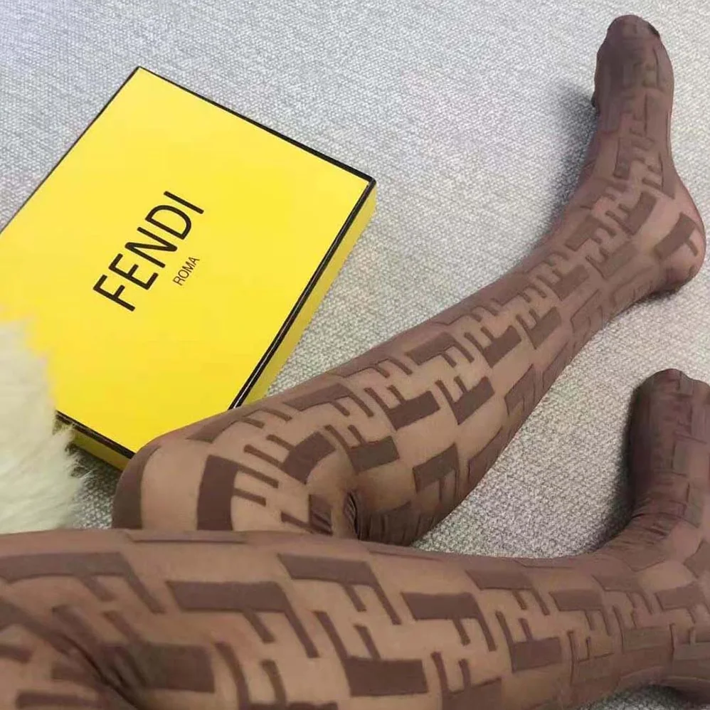 Fendi Tights Beige Nylon Pantyhose for Women