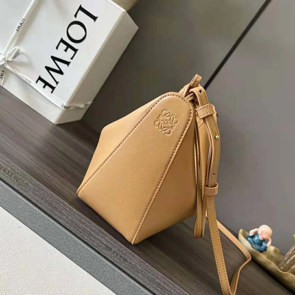 Loewe Mini Hammock Hobo Bag in Classic Calfskin for Women in Brown Loewe Mini Hammock Hobo Bag in Classic Calfskin for Women in Brown