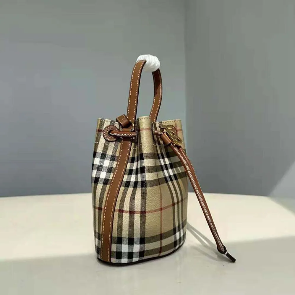 Burberry Mini TB Bucket Bag for Women in Brown Burberry Mini TB Bucket Bag for Women in Brown