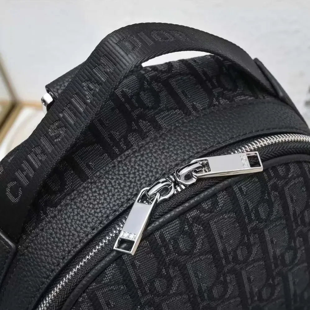 Dior Mini Rider Backpack Black Dior Oblique Jacquard for Men