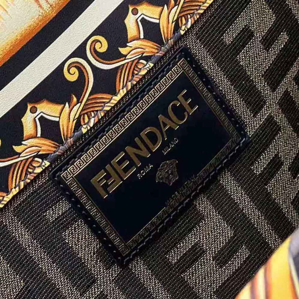 Fendi Sunshine Medium Fendace Printed FF Leather Shopper for Women Fendi Sunshine Medium Fendace Printed FF Leather Shopper for Women