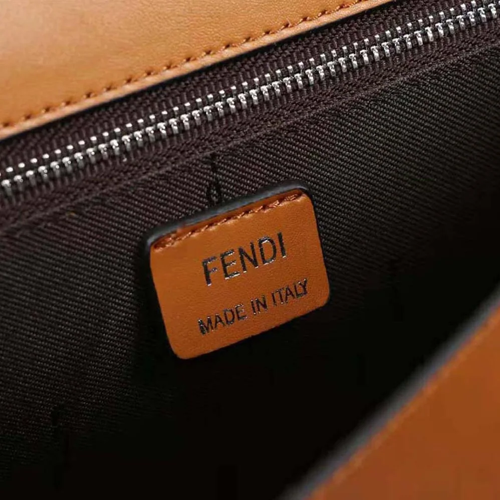 Fendi Flat Baguette Leather Bag for Men in Brown Fendi Flat Baguette Leather Bag for Men in Brown