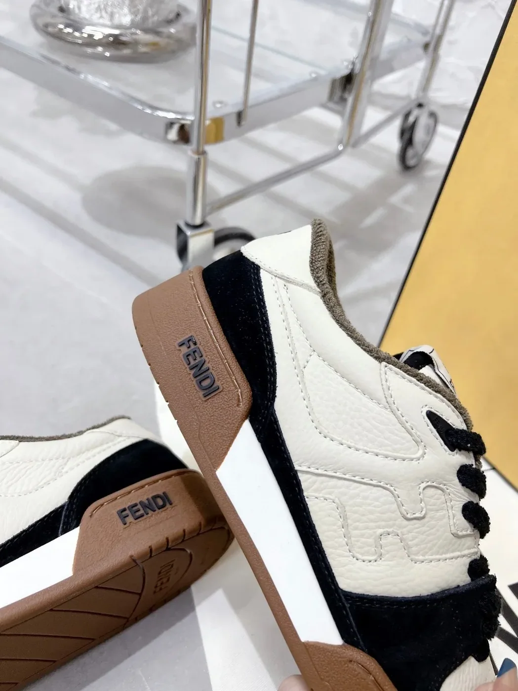 Fendi FD Fendi Match Low Tops Sneakers Black 7E1493AHH2F1FZB