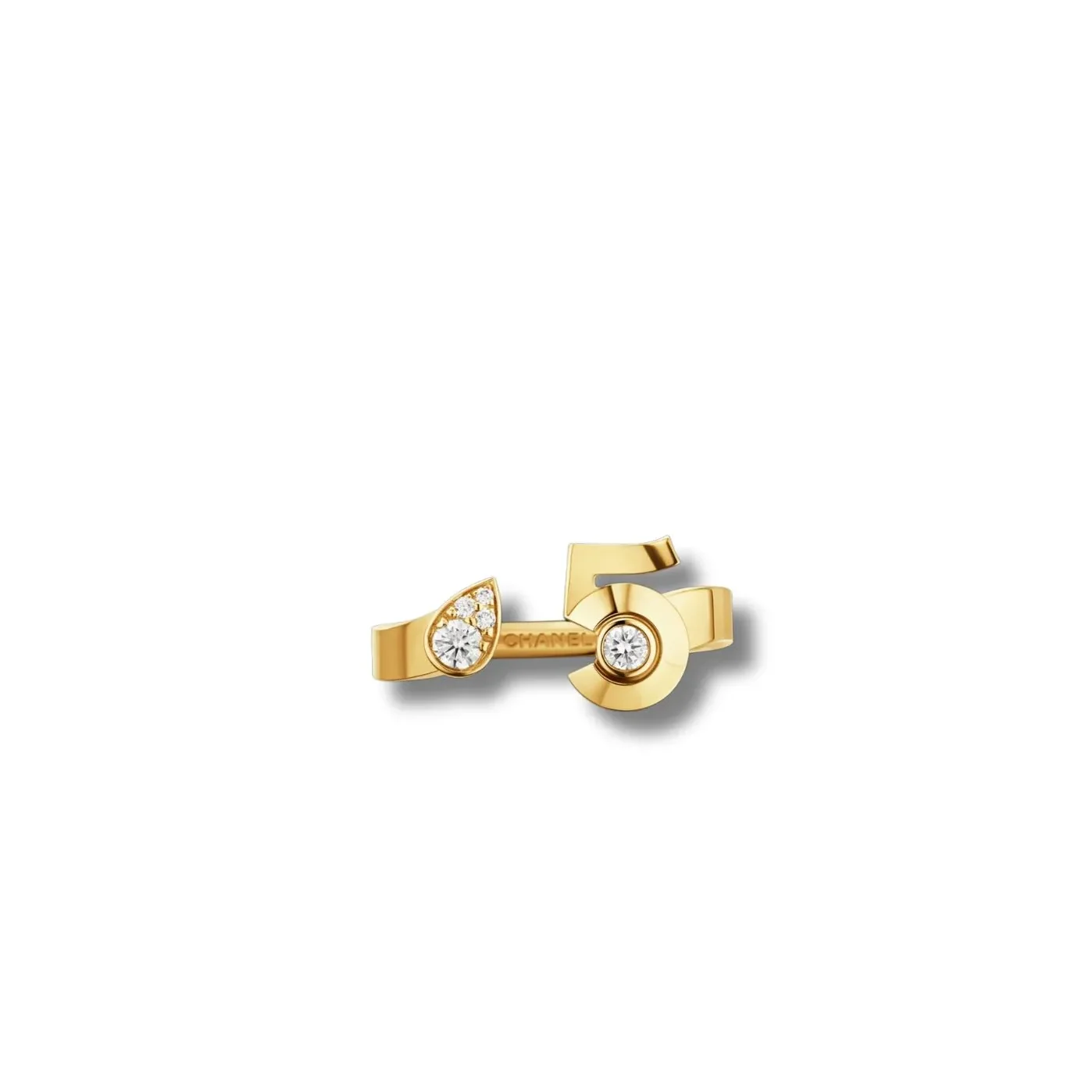 Chanel Extrait De N°5 Ring Yellow Gold