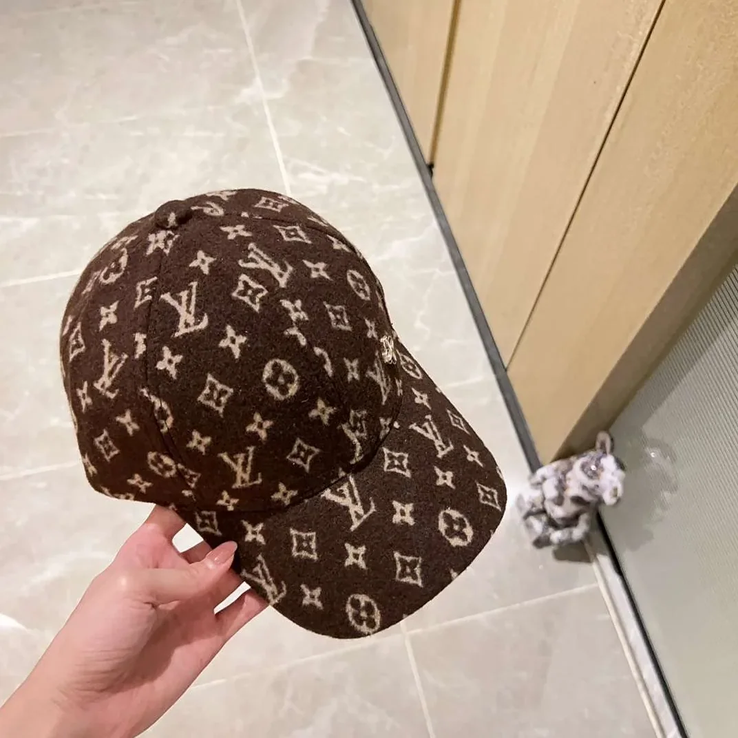 Louis Vuitton Monogram Pattern Cap Brown