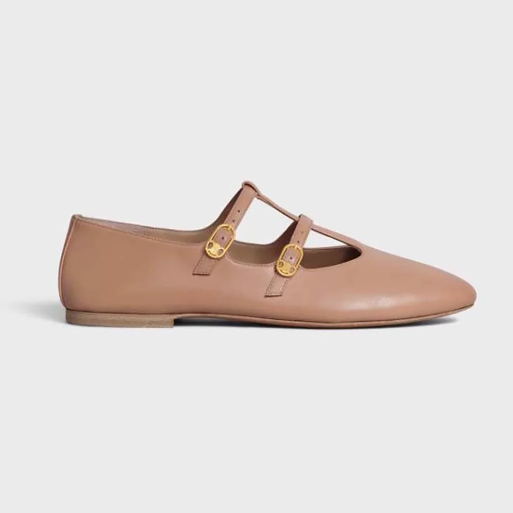Celine Les Ballerines Celine Double Strap Mary Jane in Lambskin for Women