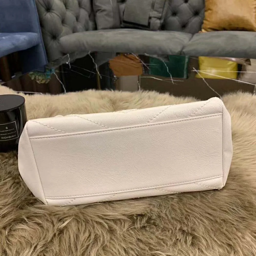 Saint Laurent YSL Nolita Small Bag Vintage Leather for Women in White