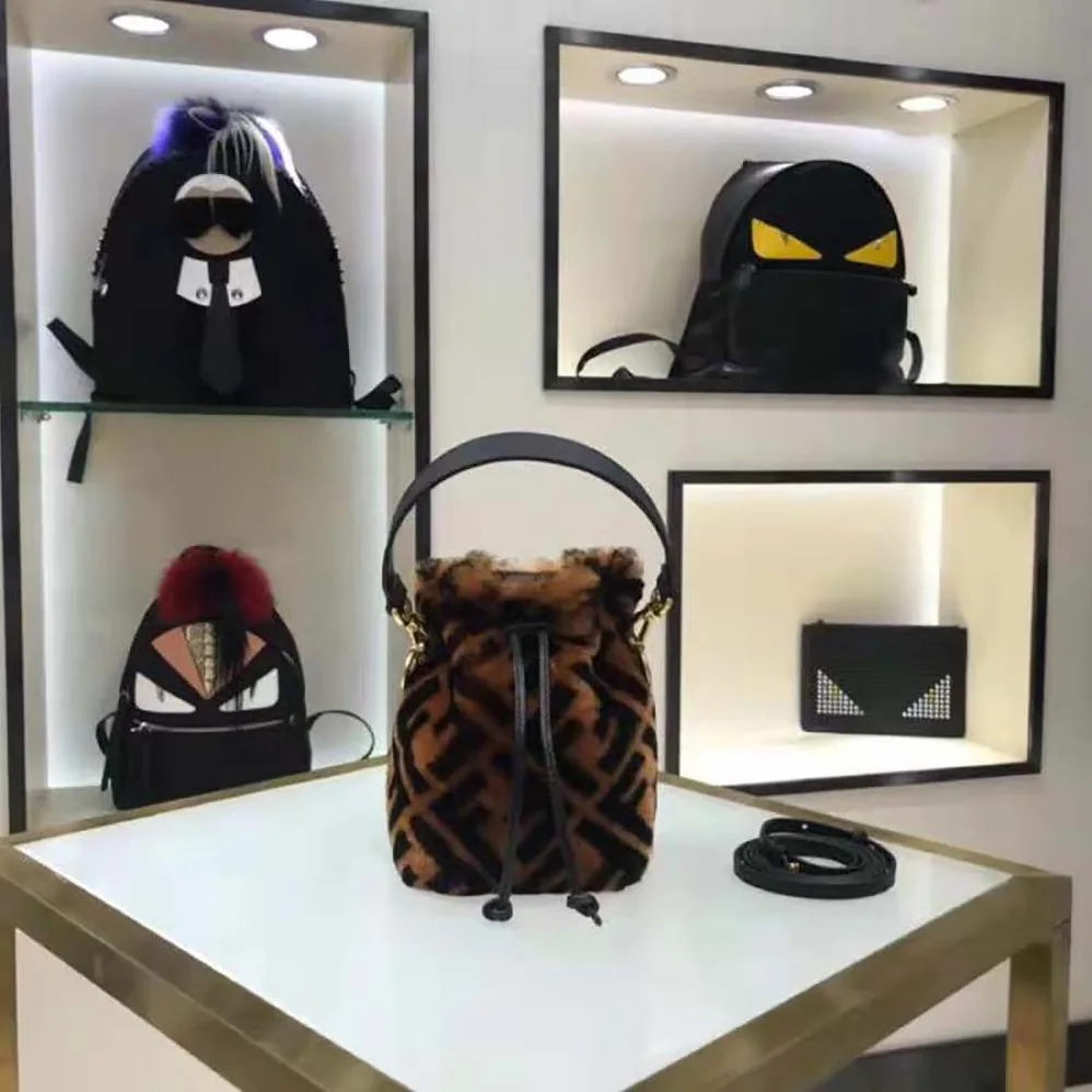 Fendi Mon Tresor Mini for Women in Bag in Brown Sheepskin Fendi Mon Tresor Mini for Women in Bag in Brown Sheepskin