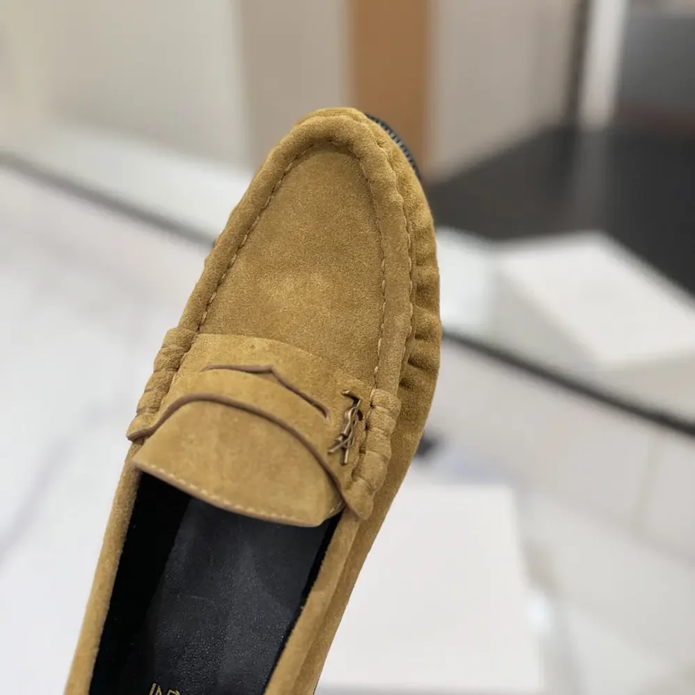 Saint Laurent YSL Le Loafer Supple in Suede for Unisex in Brown Saint Laurent YSL Le Loafer Supple in Suede for Unisex in Brown