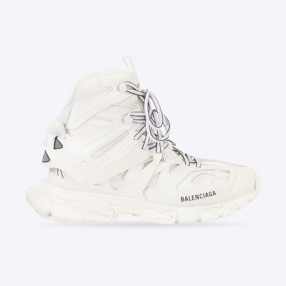 Balenciaga Track Hike Sneaker in White Mesh and Nylon for Women Balenciaga Track Hike Sneaker in White Mesh and Nylon for Women