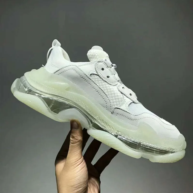 Balenciaga Shoes Triple S Clear Sole Trainers for Unisex in White