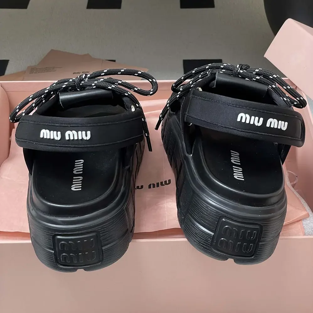 Miu Miu Chunky Neoprene Sandals for Women