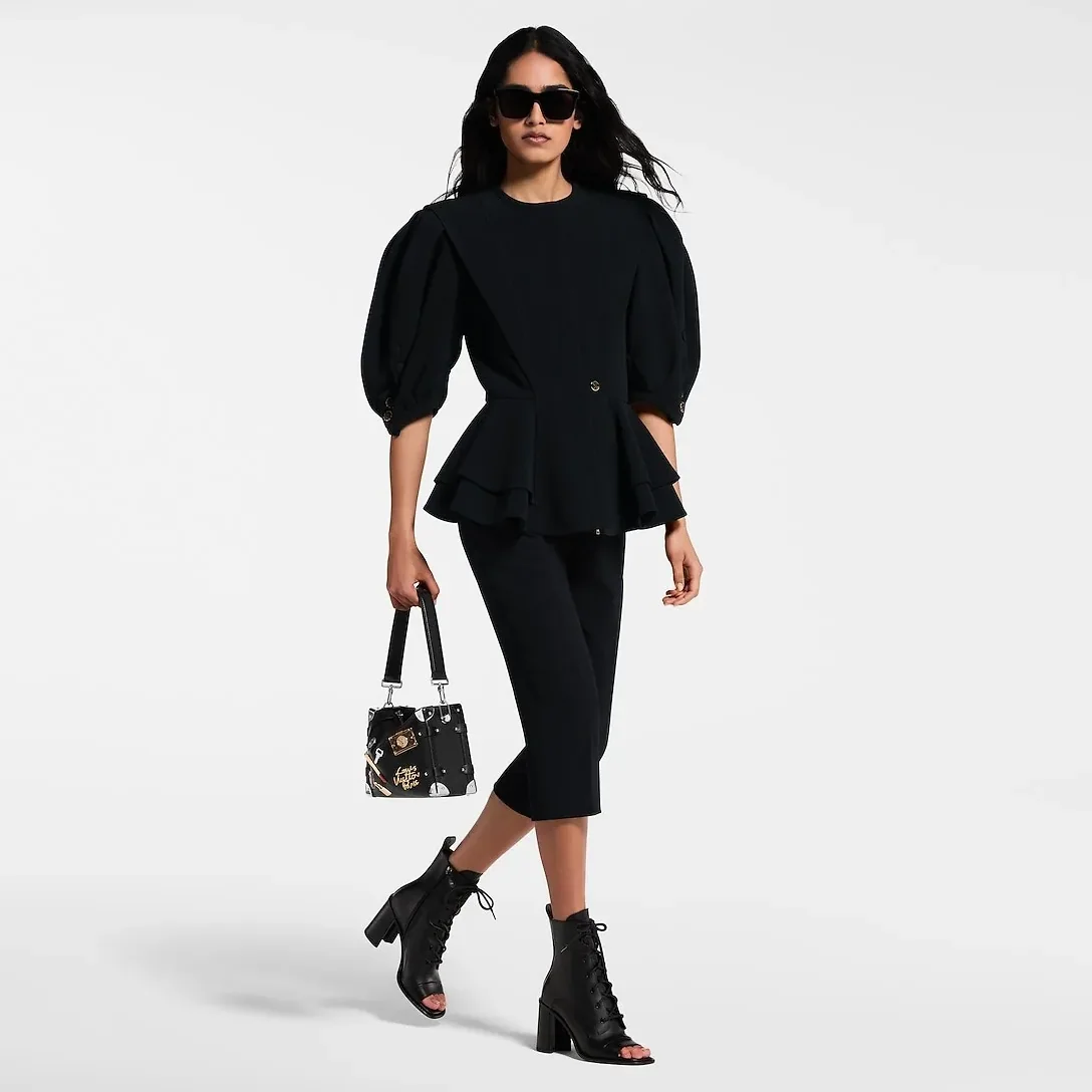 Louis Vuitton Berlin Open Toe Ankle Boots Black 1AIBRU Louis Vuitton Berlin Open Toe Ankle Boots Black 1AIBRU