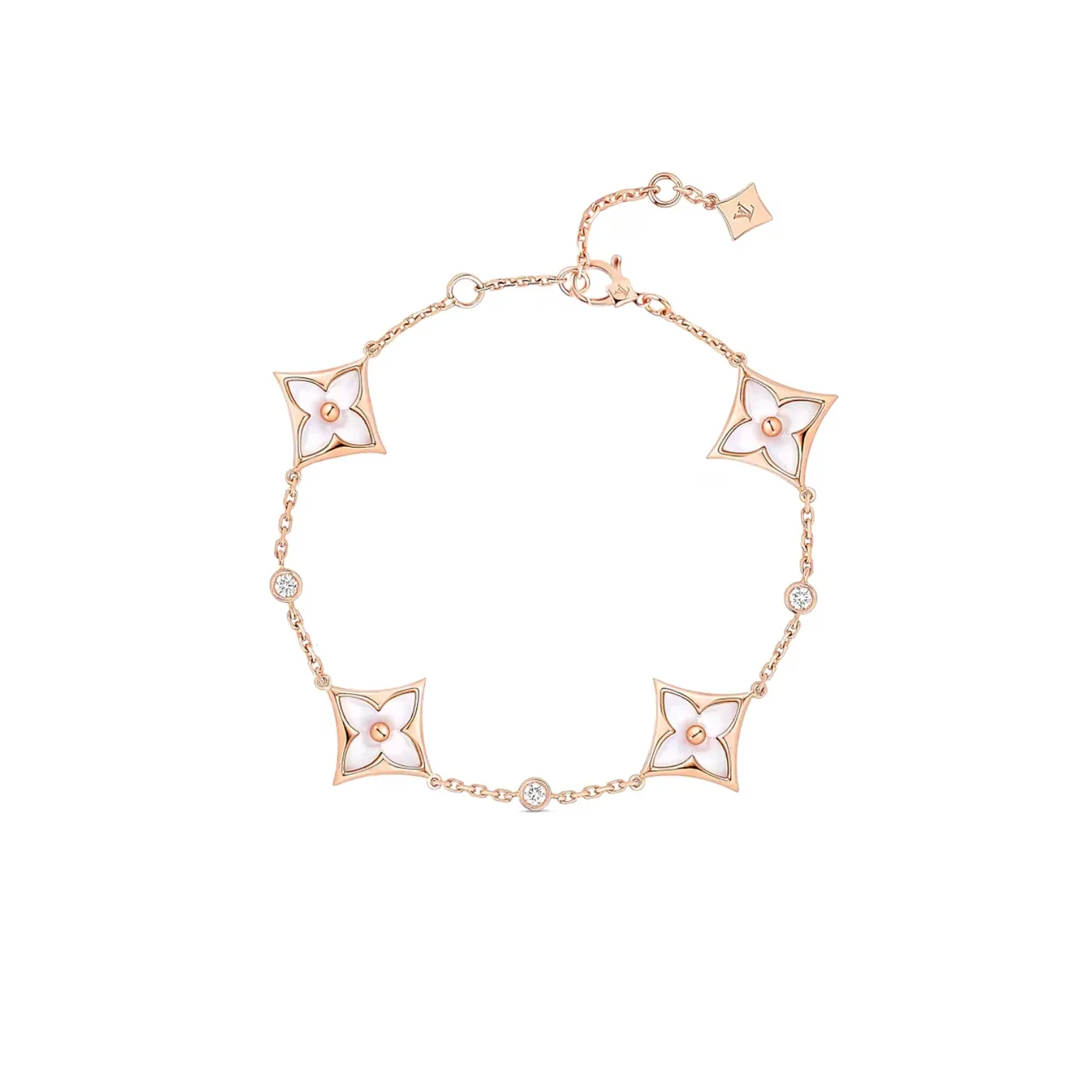Louis Vuitton Color Blossom BB Multi-Motifs Bracelet Pink in Toned Louis Vuitton Color Blossom BB Multi-Motifs Bracelet Pink in Toned