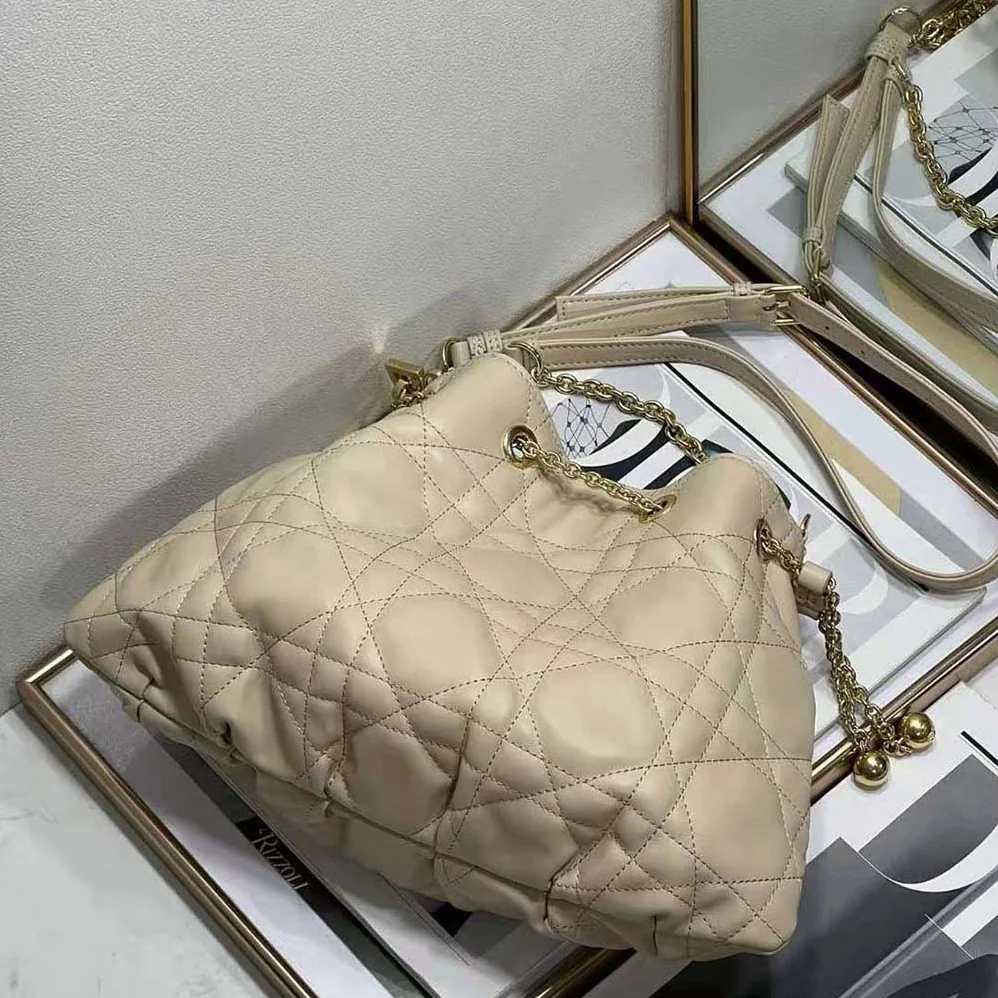 Dior Medium Dior Ammi Bag Sand Pink Supple Macrocannage Lambskin for Women Dior Medium Dior Ammi Bag Sand Pink Supple Macrocannage Lambskin for Women
