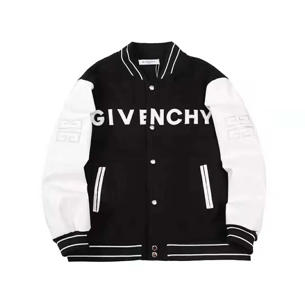 Givenchy Bomber in Wool and Leather for Women Givenchy Bomber in Wool and Leather for Women