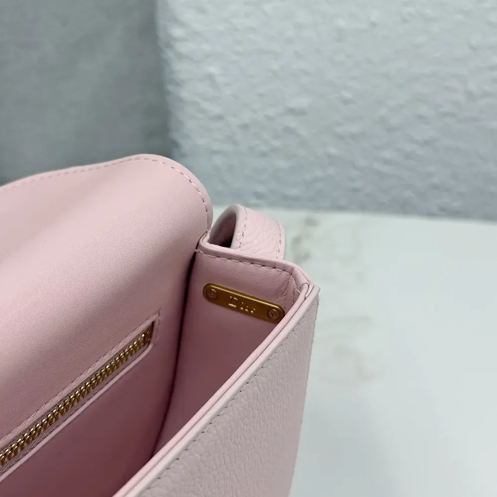 Dior Small Dior Médaillon Flap Bag Rose Tendre Grained Calfskin for Women Dior Small Dior Médaillon Flap Bag Rose Tendre Grained Calfskin for Women