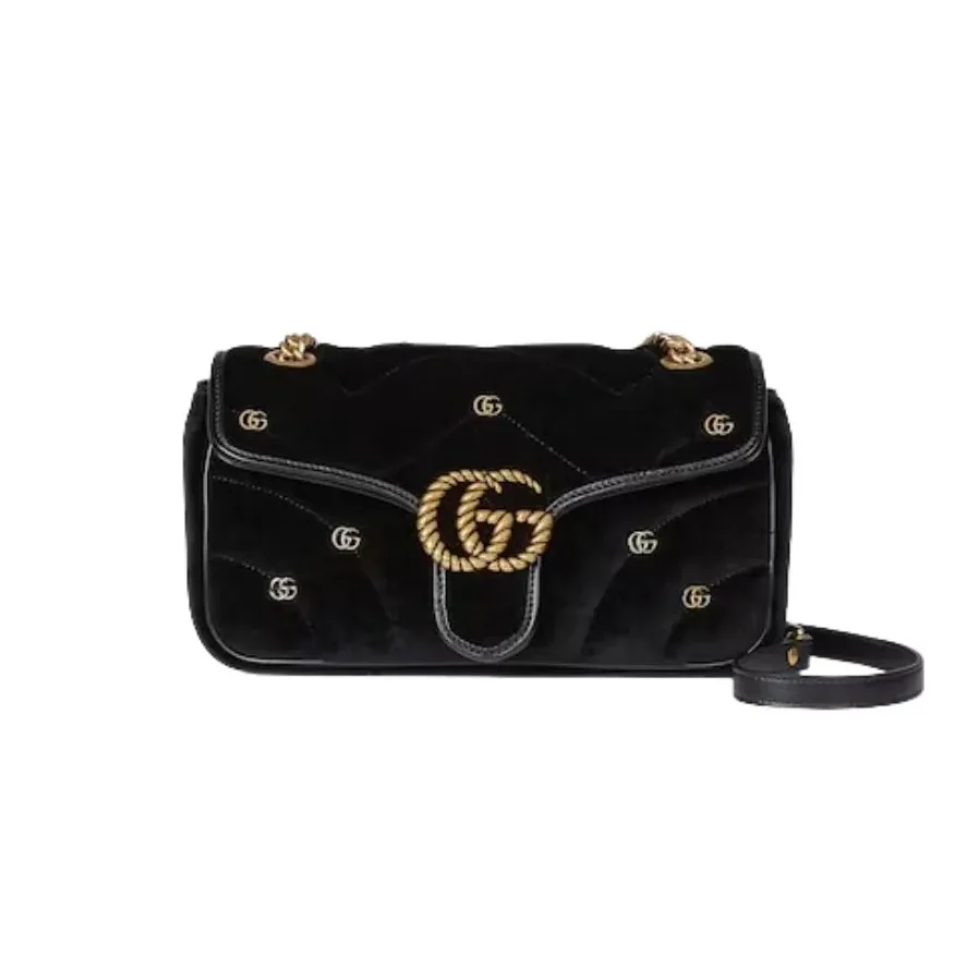 Gucci GG Marmont Small Green Shoulder Bag FACK2 1000- 10 Inches/ Gucci GG Marmont Small Green Shoulder Bag FACK2 1000- 10 Inches/
