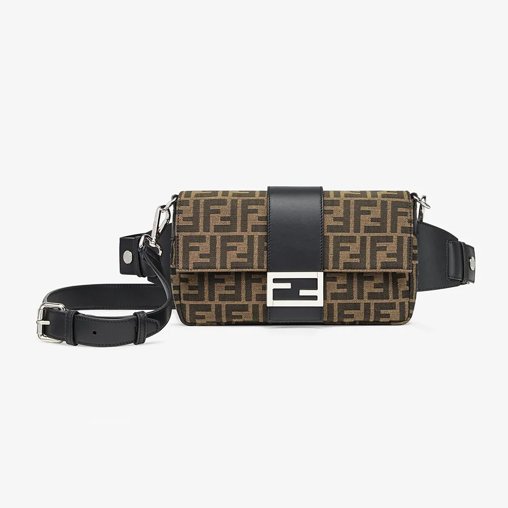 Fendi Baguette Brown Fabric Bag for Women Fendi Baguette Brown Fabric Bag for Women