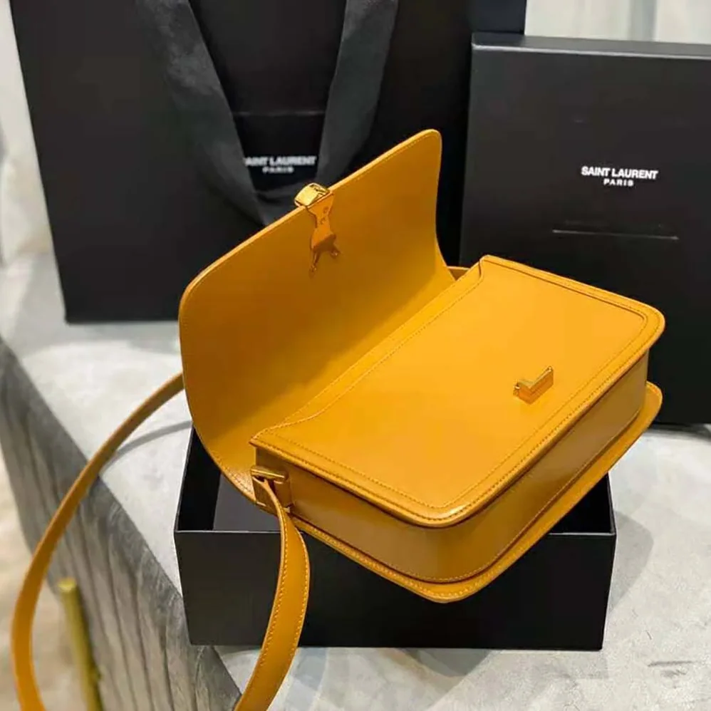 Saint Laurent YSL Solferino Medium Satchel in Box Saint Laurent Leather for Women in Brown Saint Laurent YSL Solferino Medium Satchel in Box Saint Laurent Leather for Women in Brown