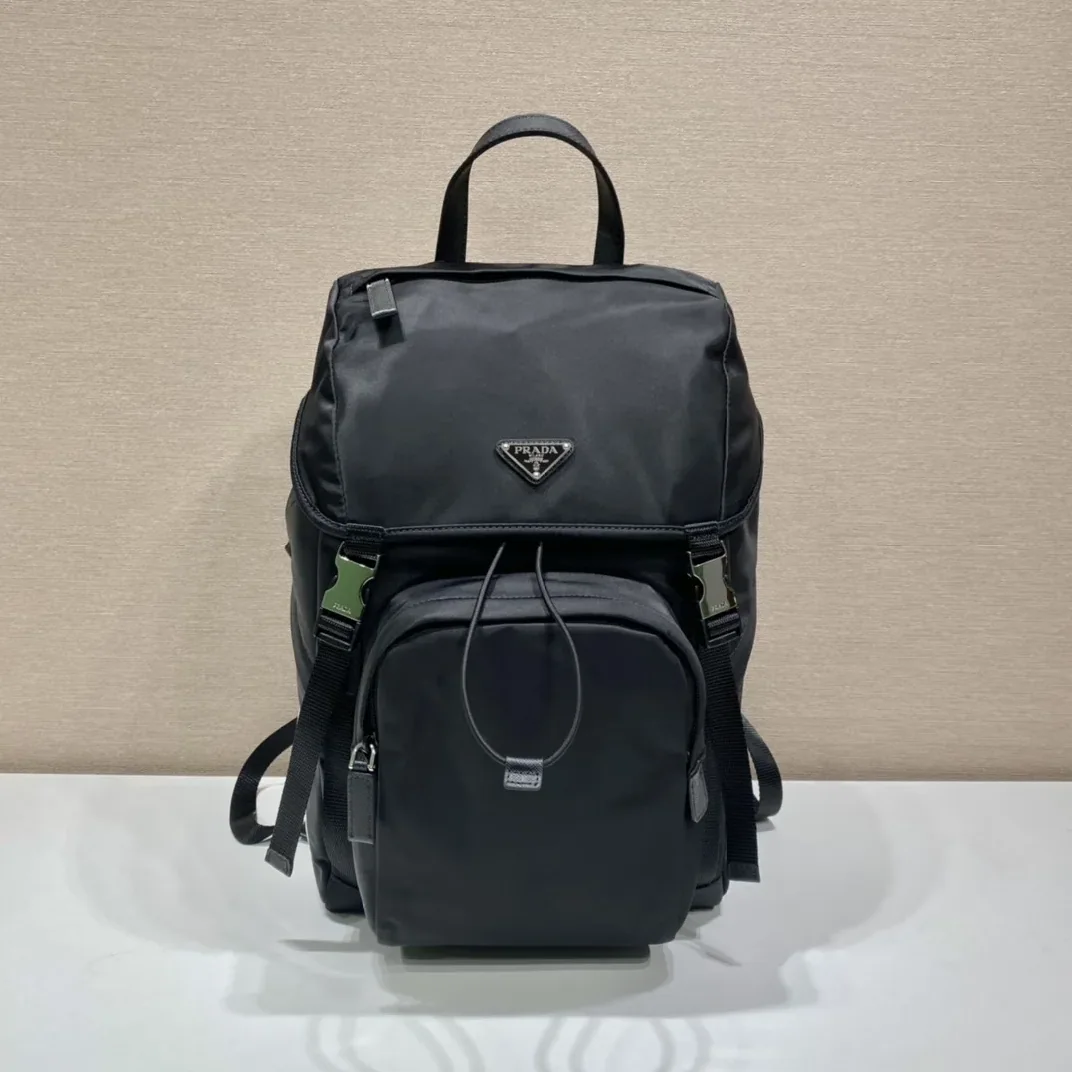 Prada x Adidas Re-Nylon And Saffiano Backpack Black Prada x Adidas Re-Nylon And Saffiano Backpack Black