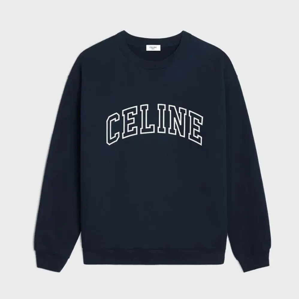 Celine Loose Sweatshirt in Cotton Fleece for Men