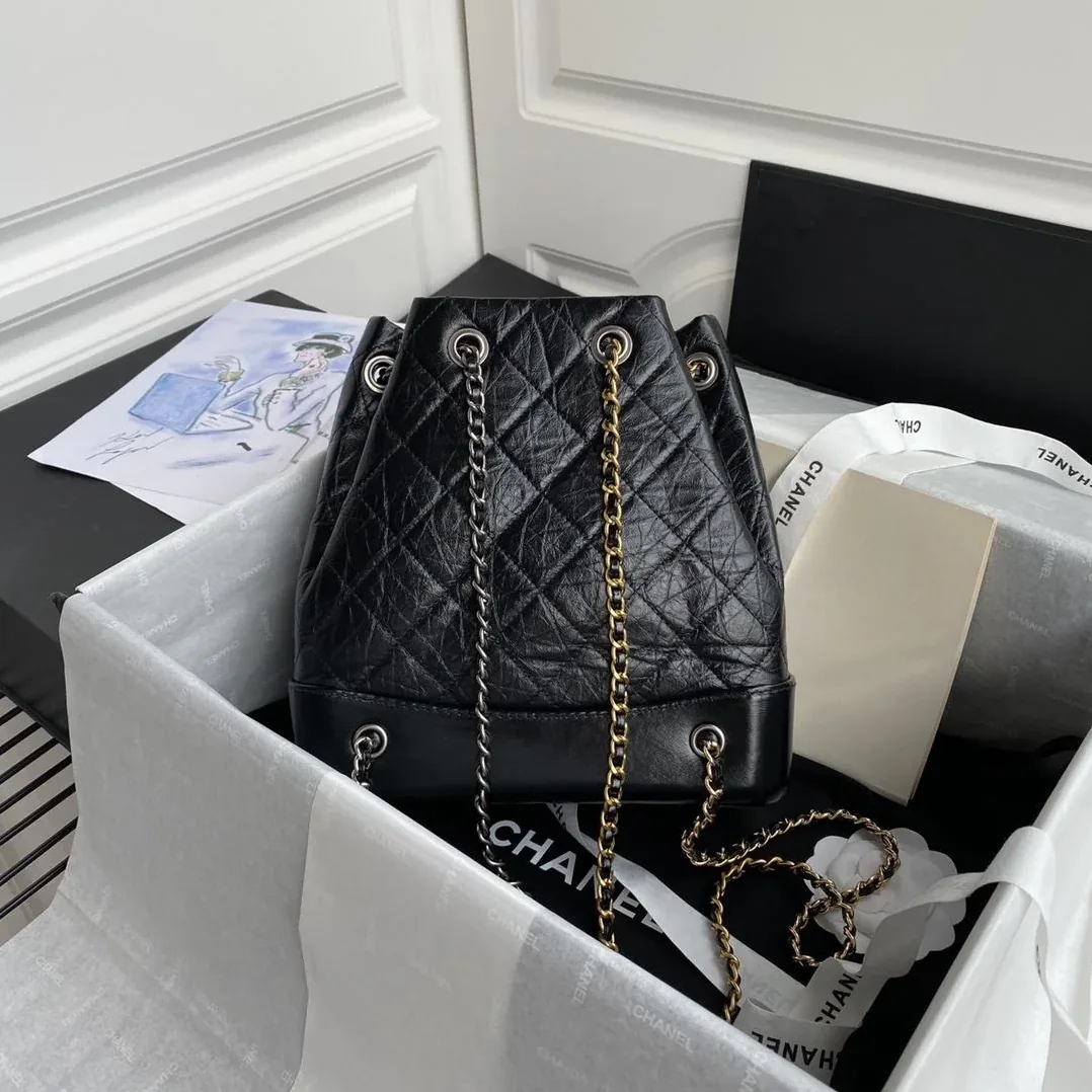 Chanel Gabrielle Backpack Black / Chanel Gabrielle Backpack Black /