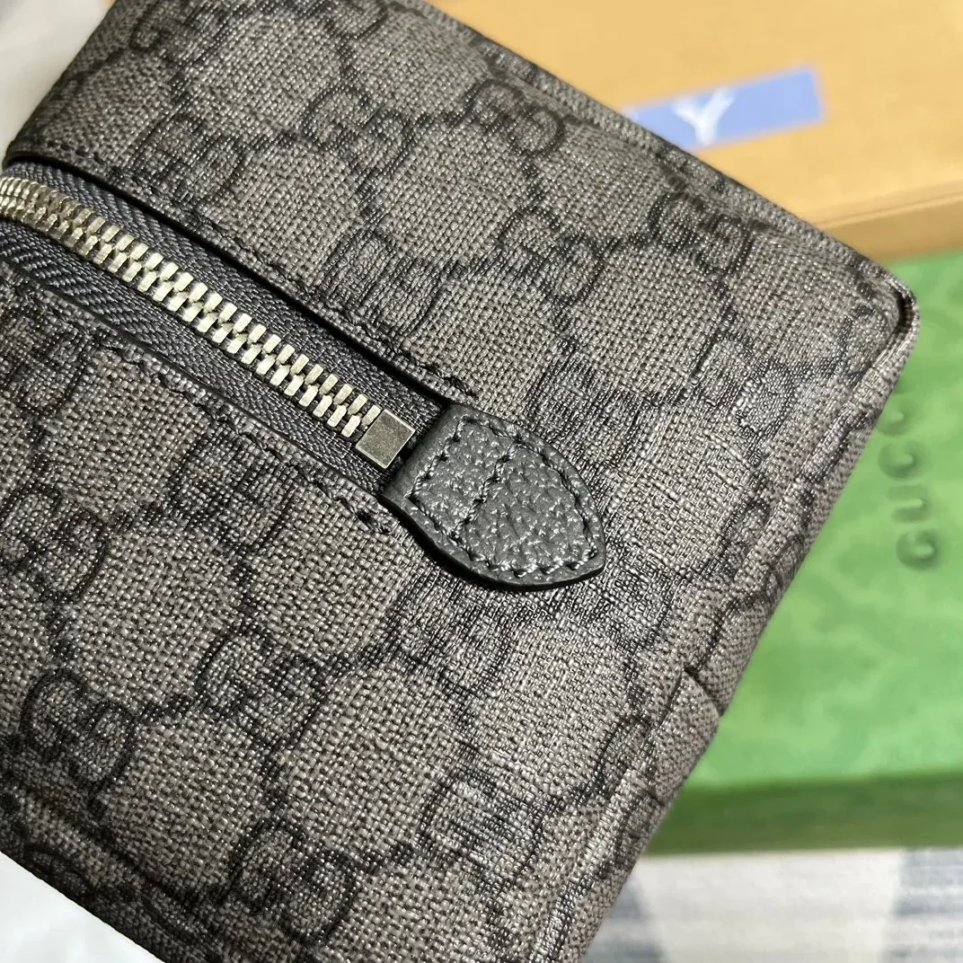 Gucci Ophidia GG Toiletry Case Supreme Canvas Grey /