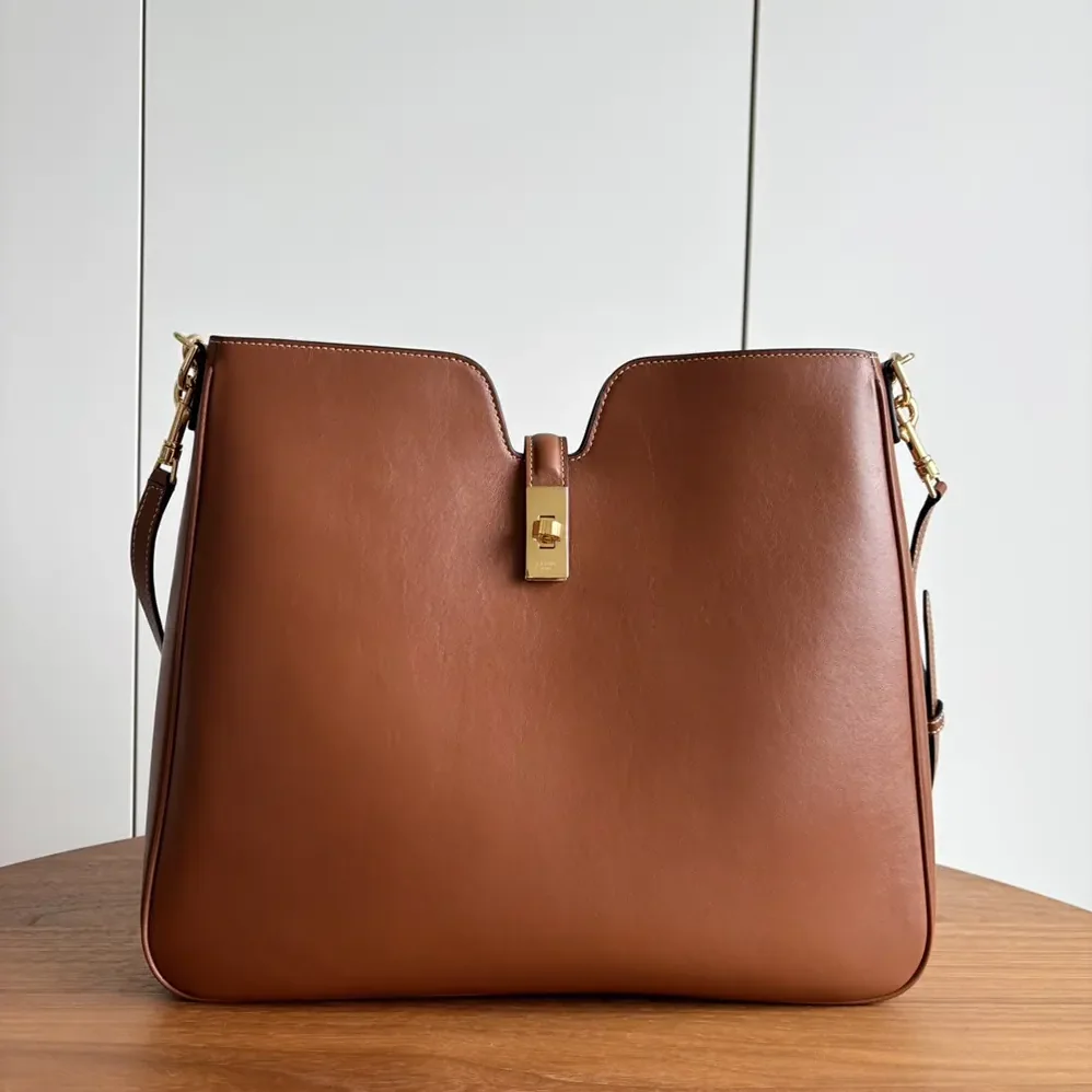 Celine Medium Camille 16 Soft Bag in Smooth Calfskin for Women in Brown Celine Medium Camille 16 Soft Bag in Smooth Calfskin for Women in Brown