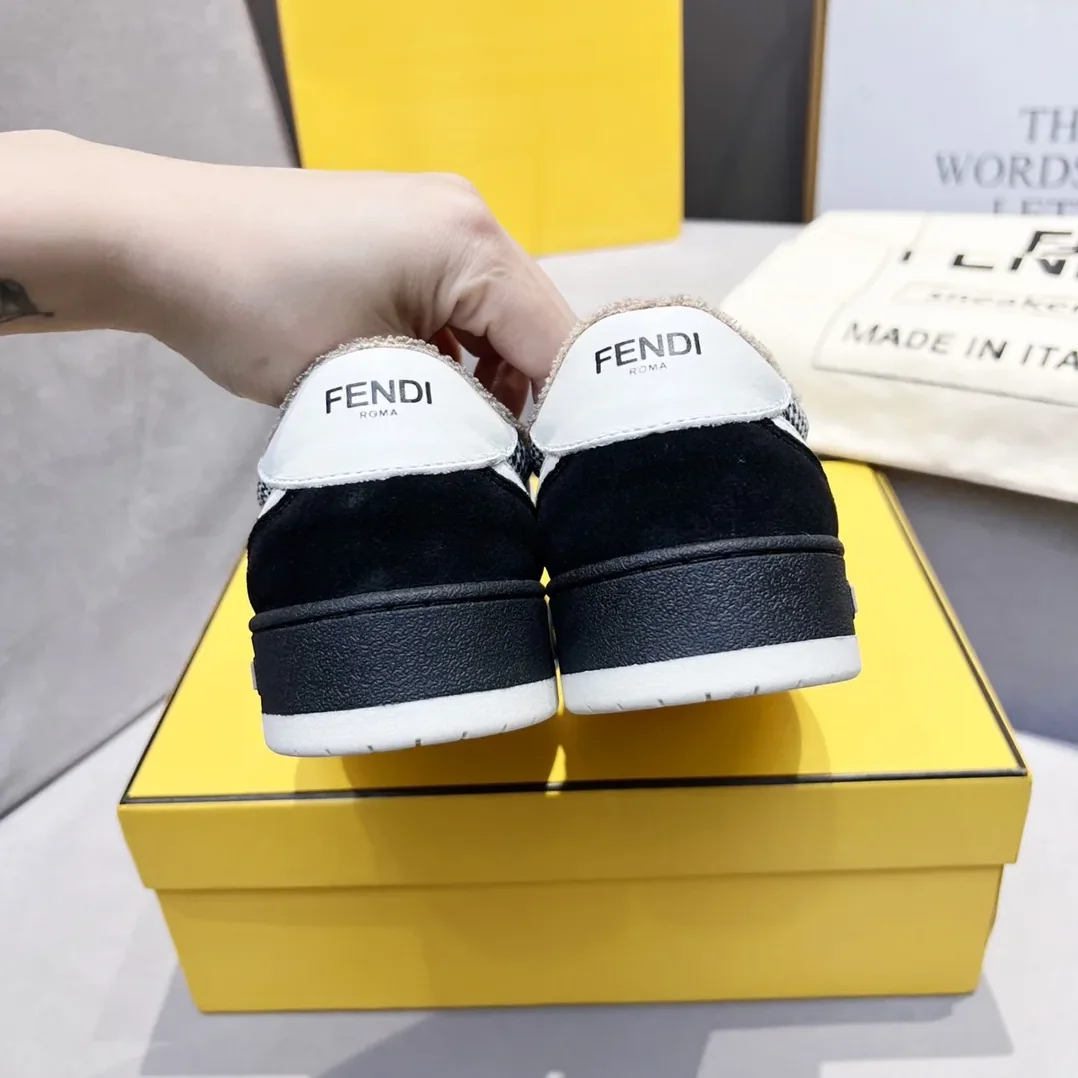Fendi FD Fendi Match Low Tops Sneakers Black Fendi FD Fendi Match Low Tops Sneakers Black