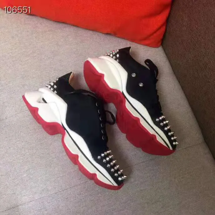 Christian Louboutin Shoes Vrs 2018 Sneakers for Women in Black Christian Louboutin Shoes Vrs 2018 Sneakers for Women in Black