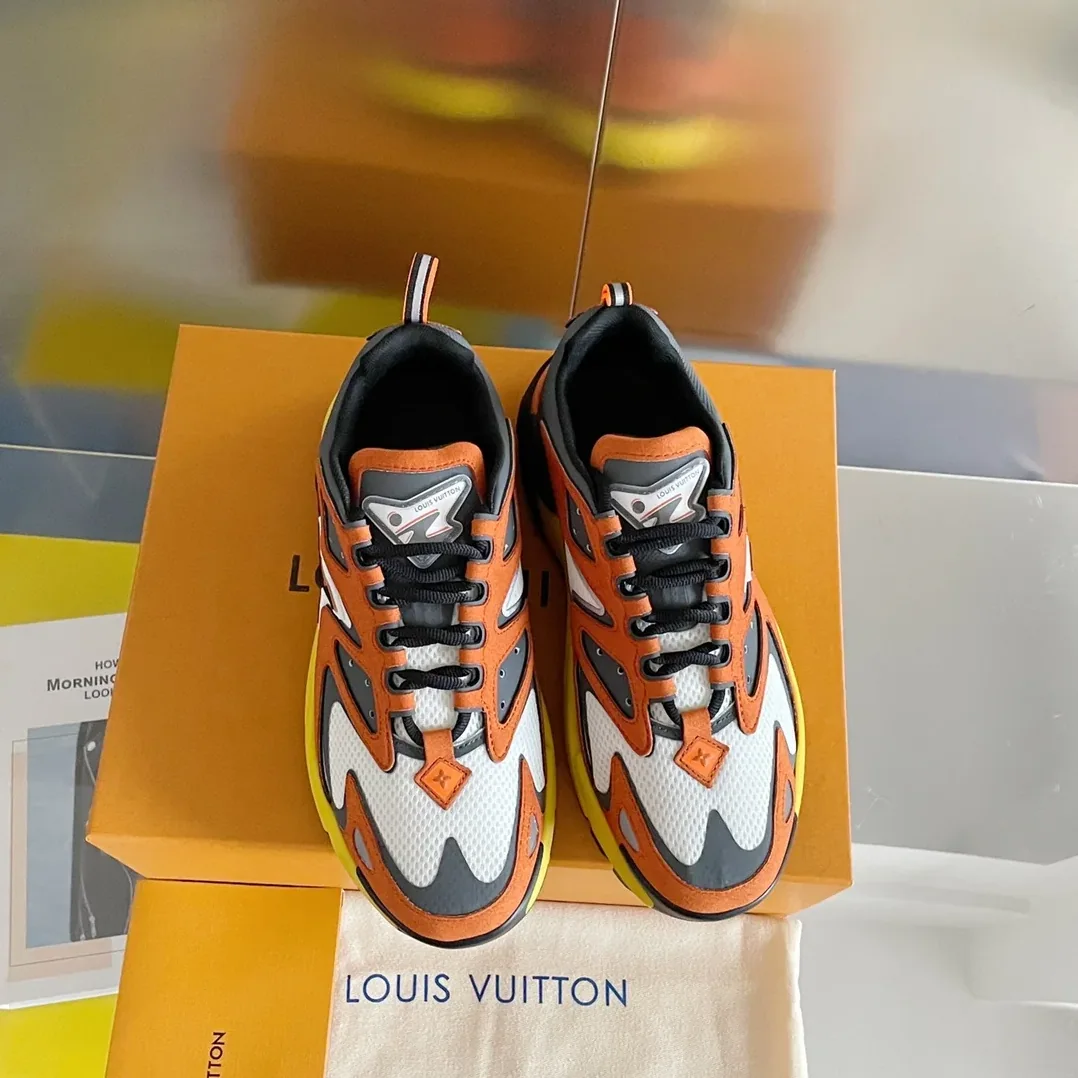 Louis Vuitton LV Runner Tatic Sneaker Orange for Men Louis Vuitton LV Runner Tatic Sneaker Orange for Men