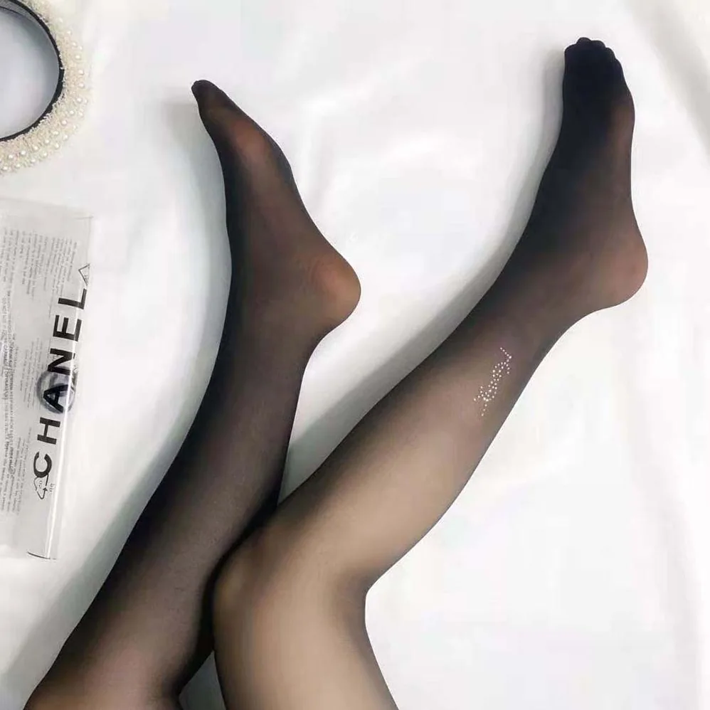 Saint Laurent YSL Sheer Black YSL Tights for Women Saint Laurent YSL Sheer Black YSL Tights for Women