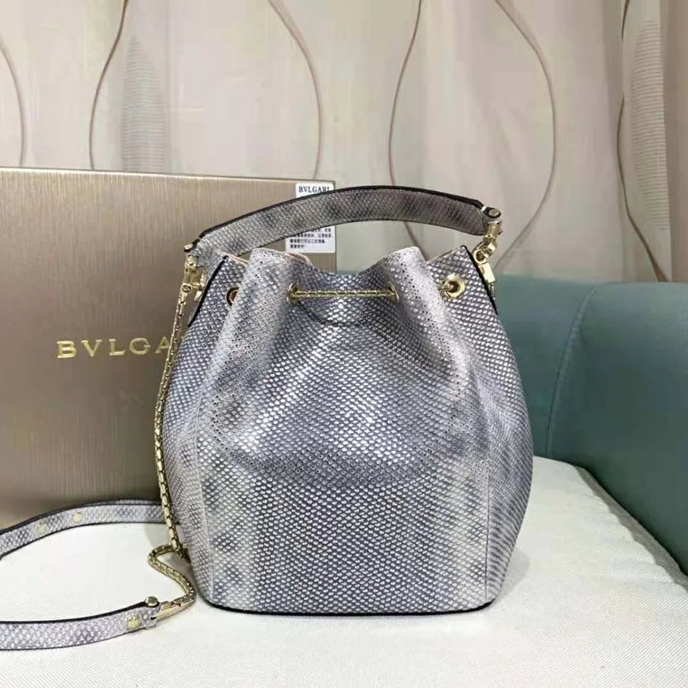 Bvlgari Serpenti Forever Bucket Bag for Women in Silver Bvlgari Serpenti Forever Bucket Bag for Women in Silver