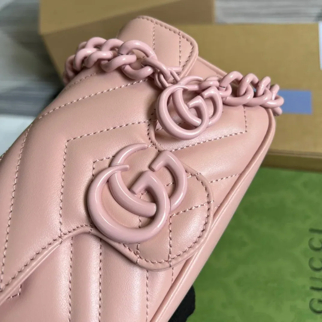 Gucci Marmont Super Mini Bag Pink Gucci Marmont Super Mini Bag Pink