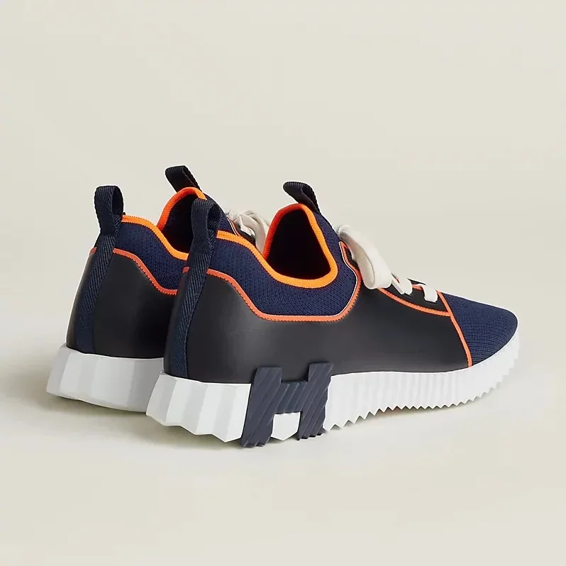 Hermes Depart Slip-On Sneakers Navy Blue/ Noir