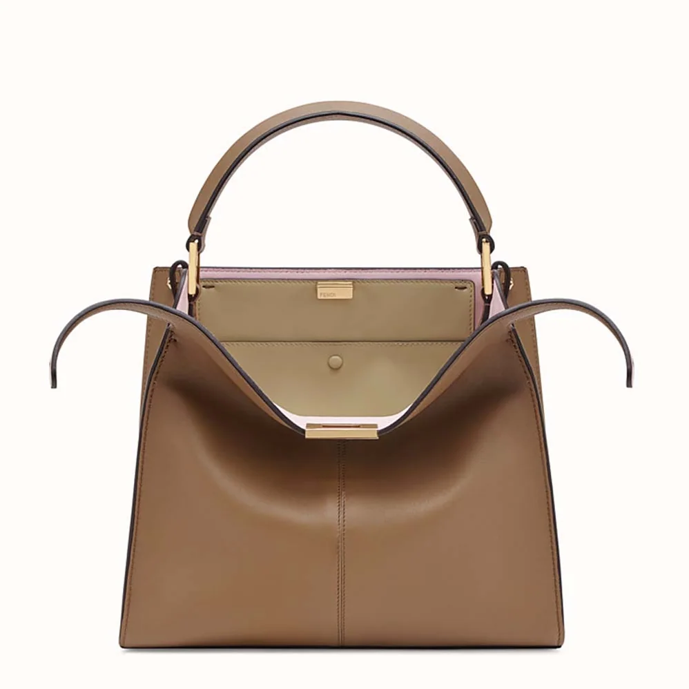 Fendi Peekaboo X-Lite Regular for Women in Brown Fendi Peekaboo X-Lite Regular for Women in Brown