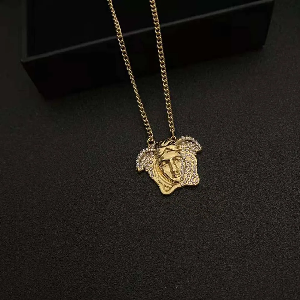 Versace Palazzo Dia Crystal Pendant Necklace for Women Versace Palazzo Dia Crystal Pendant Necklace for Women