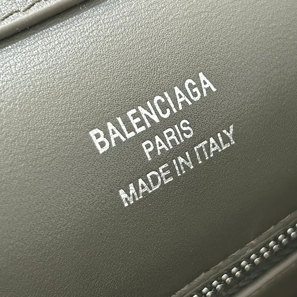 Balenciaga Rodeo Handbag Small In Khaki Smooth Calfskin Aged for Women in Silver Hardware