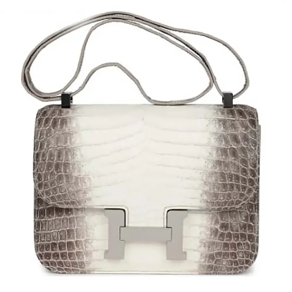 Hermes Constance 24 Himalaya Matte Niloticus Crocodile Palladium Hardware for Women
