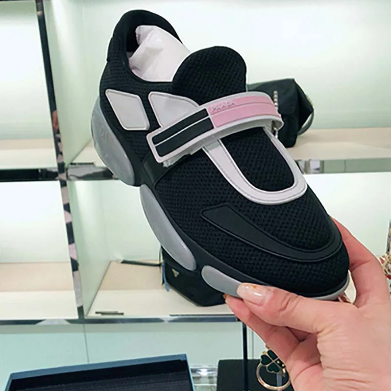 Prada Shoes Cloudbust Sneakers 40 mm Rubber Sole for Women in Black