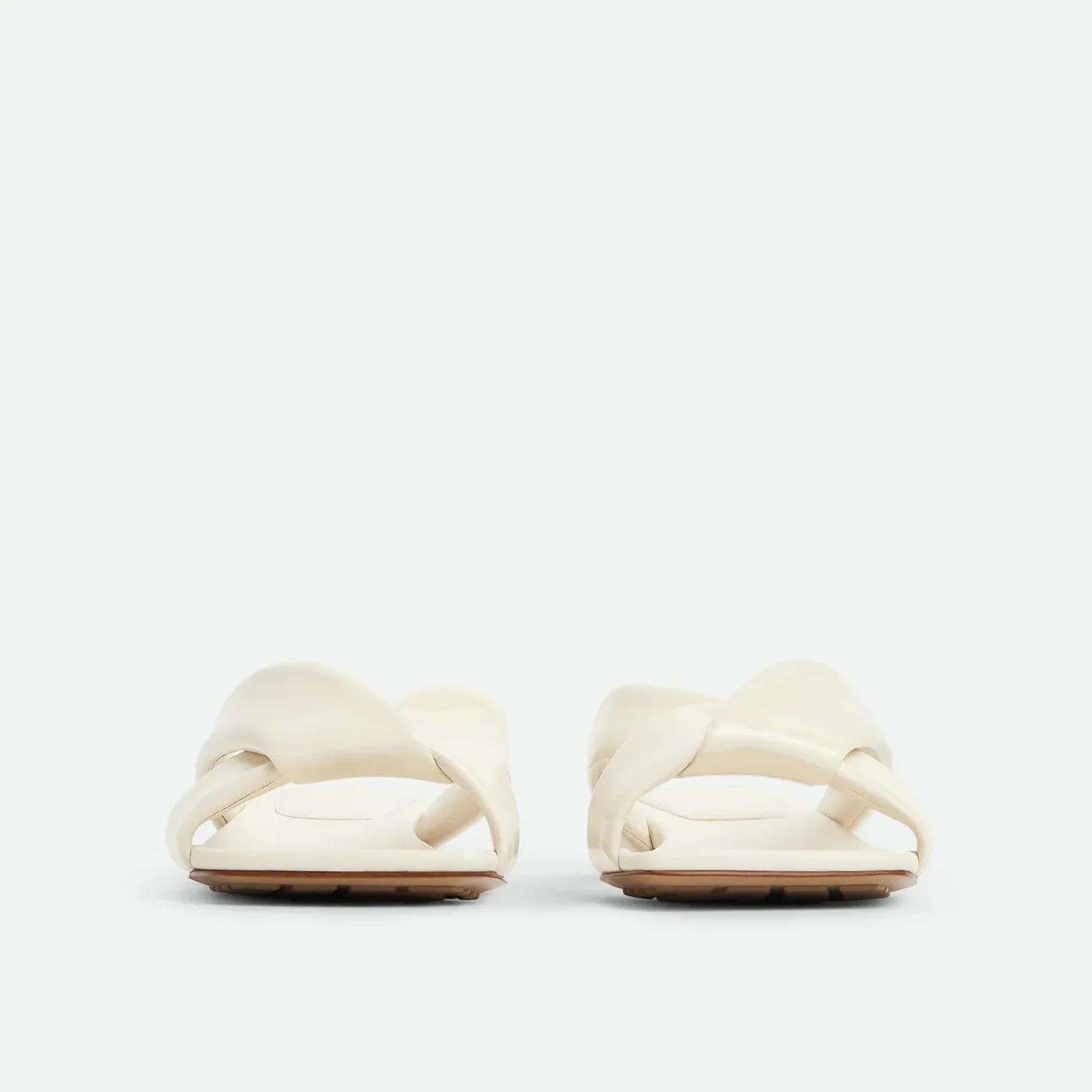 Bottega Veneta Riva Flat Mule Sea Salt